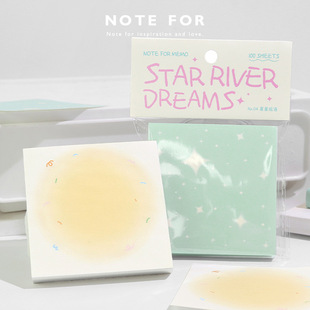 NOTE FOR 100 notepad Xinghe Broken Dream Series ins Cream Memo Punch-in Message Notebook