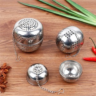 Tea Filter Ball Marinade Cage Stainless Steel Seasoning Ball Seasoning Small Tea Strainer Tea Filter Universal Slag Separator Tea Soup
