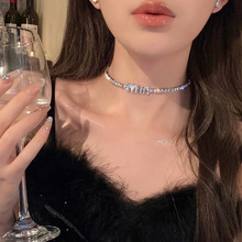 Blingbling超闪气质蝴蝶结颈链高级感仙女小众百搭精致锁骨链颈链