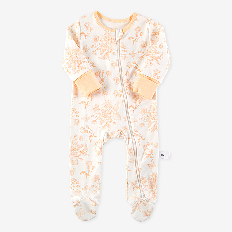 Mono de algodón estilo europeo y americano bebé mameluco de manga larga primavera, otoño e invierno bebé mameluco niños en línea rojo al por mayor