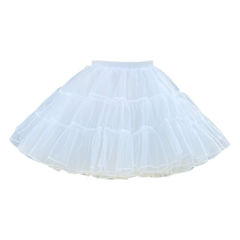Юбка поддерживающая Лолита Нижняя юбка 35 см Повседневная мягкая пряжа без костей мин Короткая юбка для собак 4-слойная поддержка из мягкой пряжи