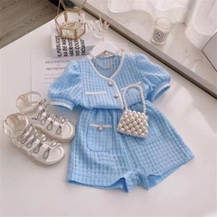 Women's Summer New Casual Trendy Chanel Style Set 2023 Thin Tank Top and Short Set for Young Girls Trendy Two-Piece Set