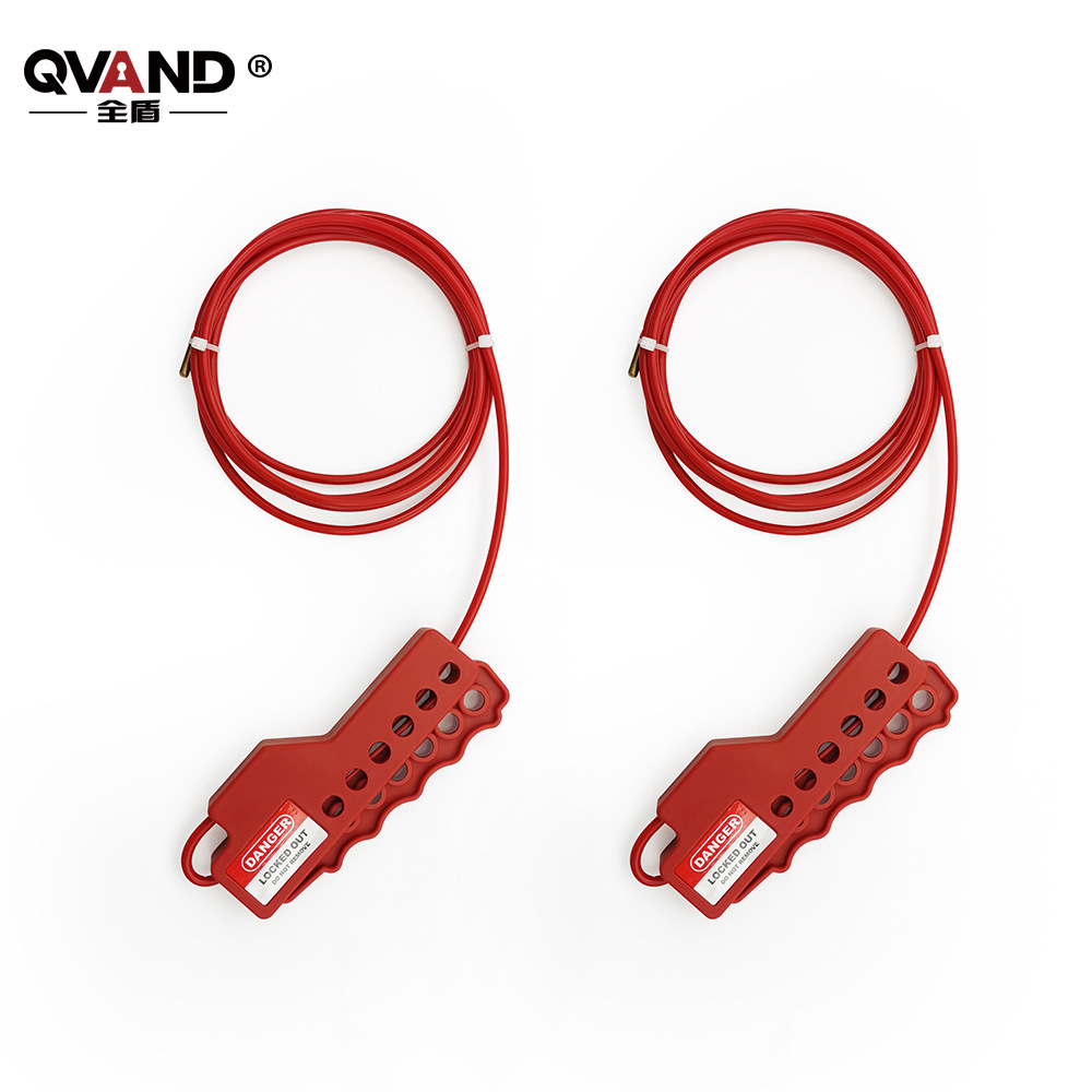 QVAND Full shield adjust Cable Industry valve Security Lock PVC coating steel wire Cables Locking