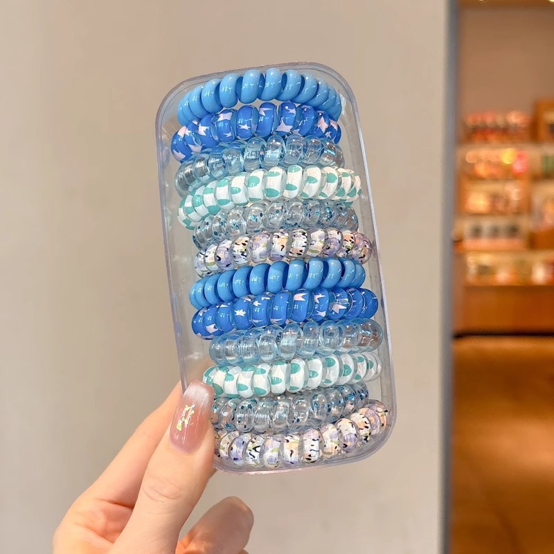 Línea telefónica anillo para el cabello femenino 2025 nueva cuerda para la cabeza sin costuras banda de goma elástica de alta calidad tocado de cuerda para el cabello coreano