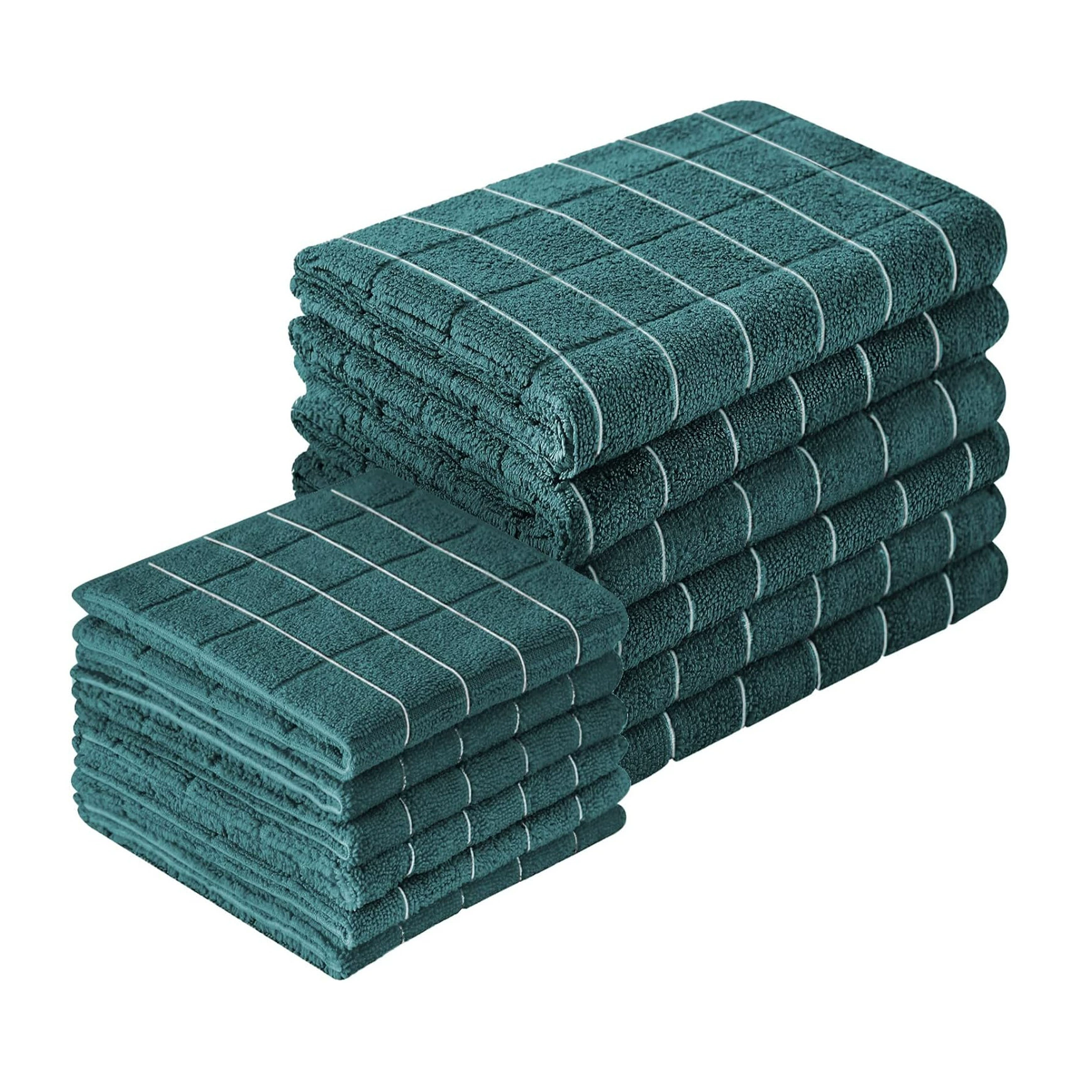 Non-stick, lint-free kitchen dishcloth, thickened, super-absorbent dishcloth, tablecloth, hand towel EE18
