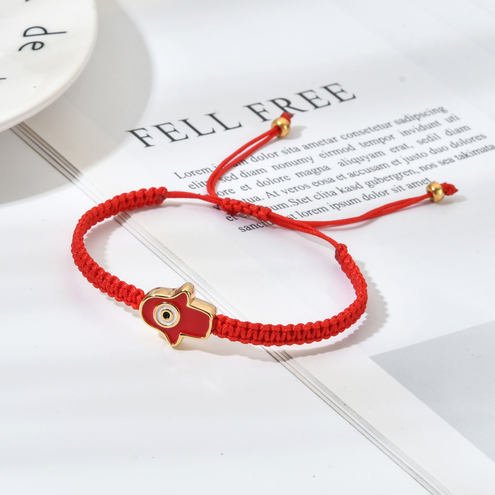 Casual Palm Alloy Rope Enamel Plating Women's Bracelets display picture 2