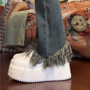 ѩ�m��ŮЬ�ɸ�������8cm�@���L����С��ЬŮ2026�¿�ٴ����~