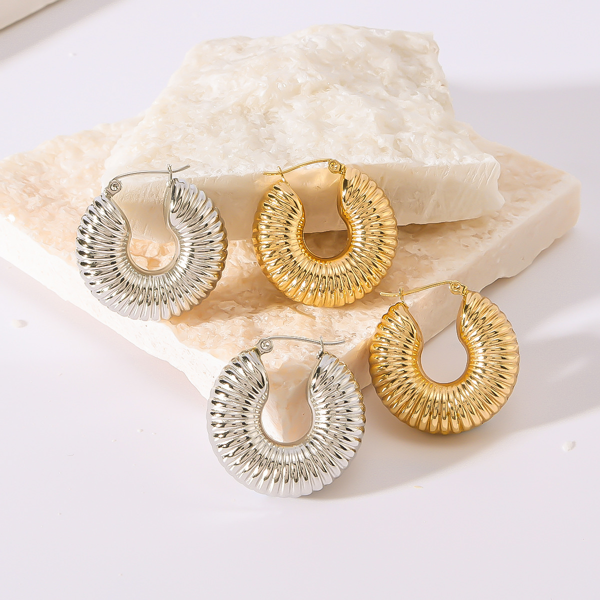 design trend earrings stainless steel