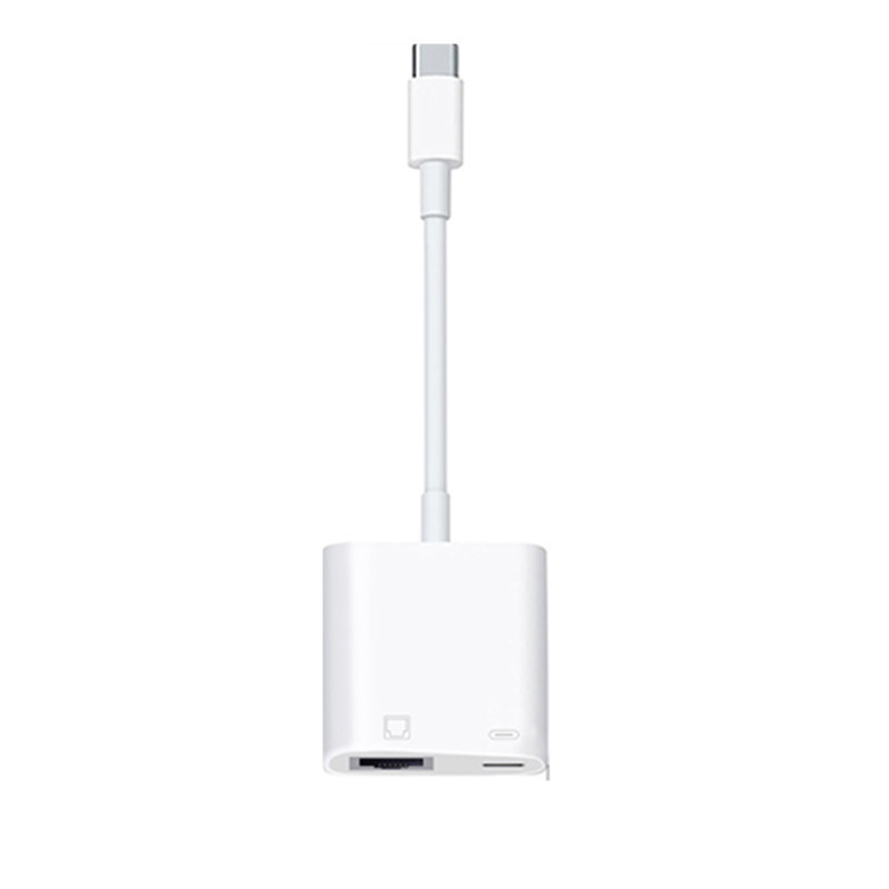 typeC to 2.0 100 m network card PD power supply laptop mobile phone typeC to Ethernet adapter