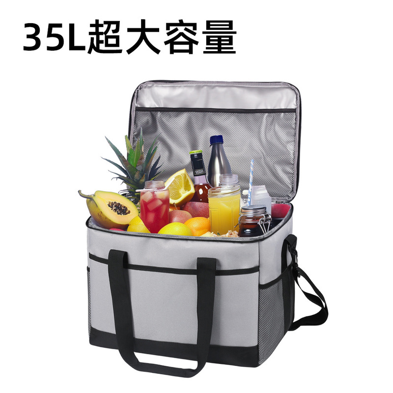 アマゾンクロスボーダー35L保温バッグ屋外ピクニックキャンプバッグ厚いオックスフォード布車載lunch bag|undefined