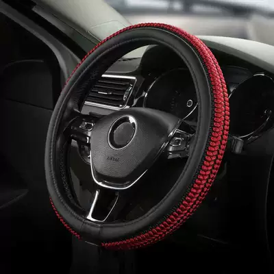 Wheel Cover Handlebar Cover | Steering wheel cover - distinguished-ice-silk-red-high-quality-default