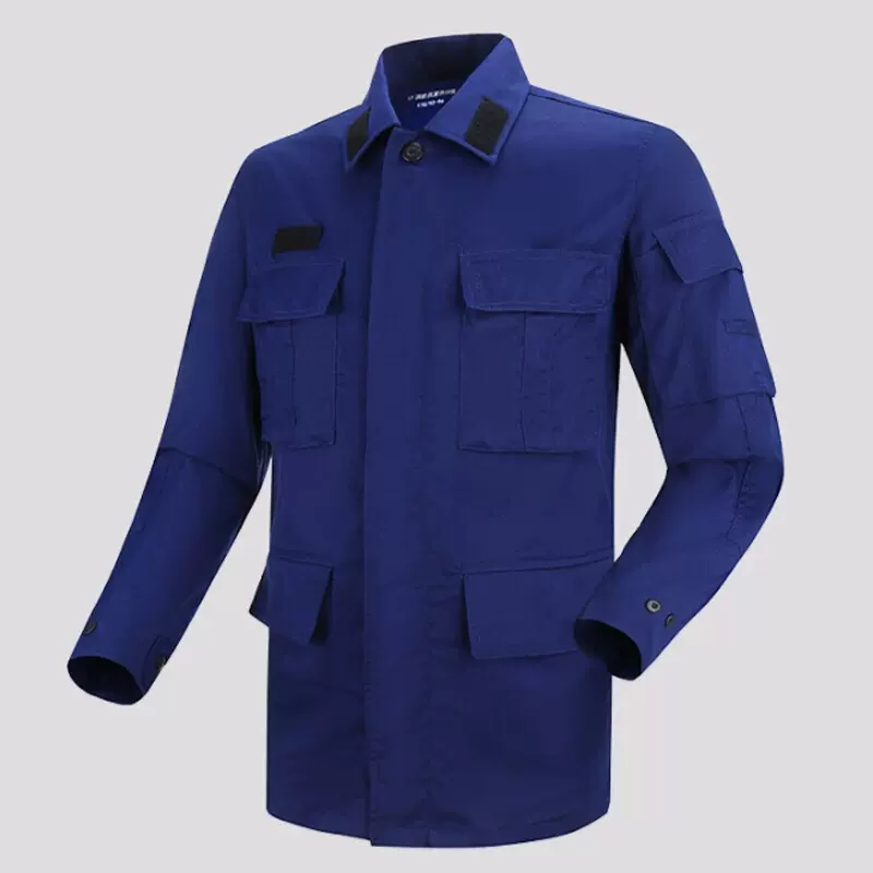 厂家批发作训服夏冬款火焰蓝色作训服套装深蓝色作训服套装