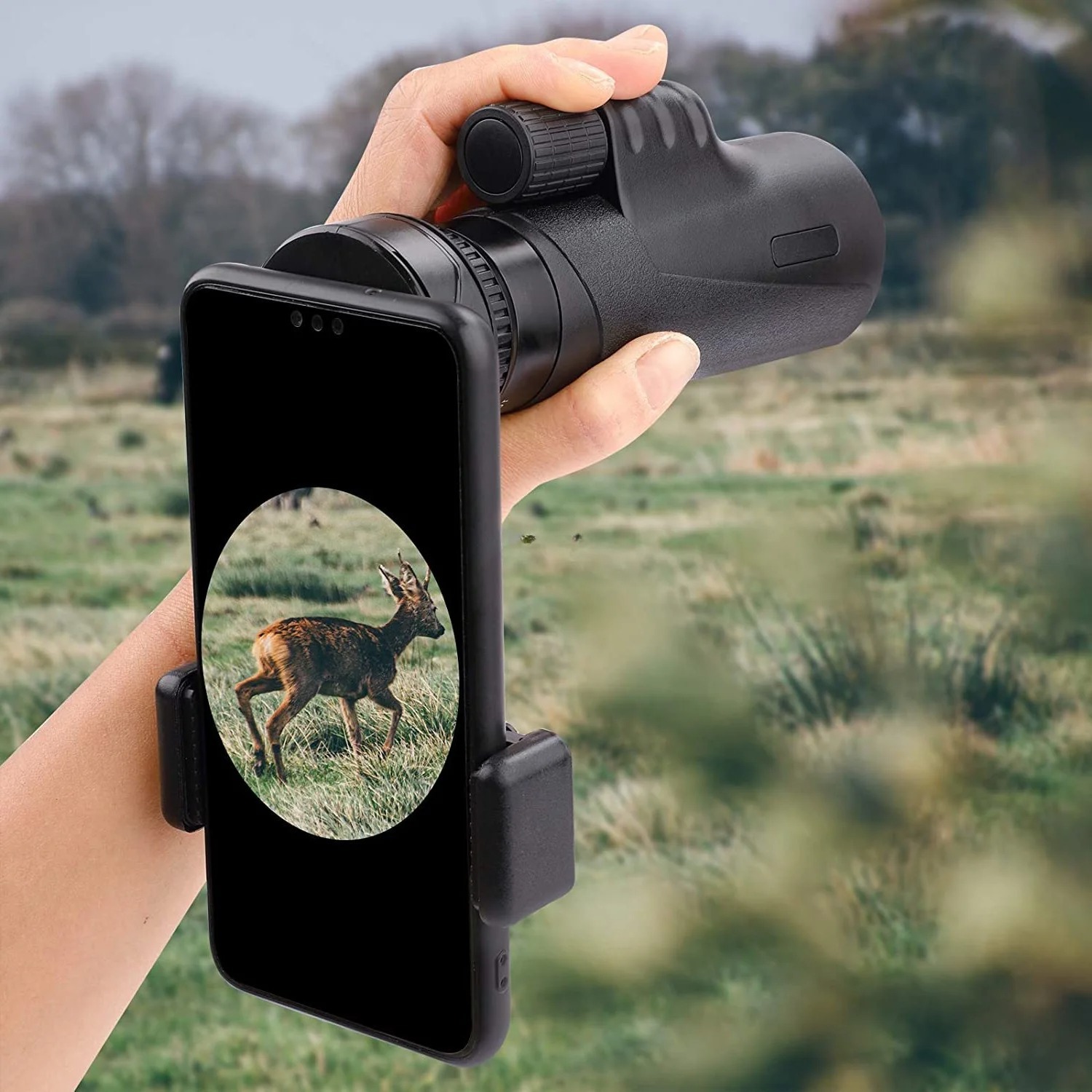 Universal Telescope Smartphone Adapter Mount Compatible Binoculars, Monoculars, Microscope