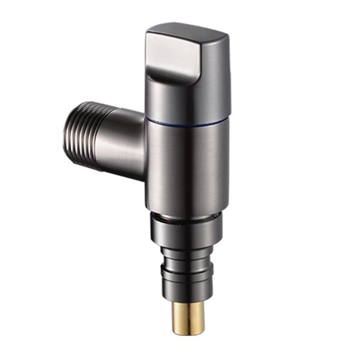 Stainless steel mini T-type washing machine faucet automatic shut-off ultra-short extremely small space anti-drop 4/6 inches universal