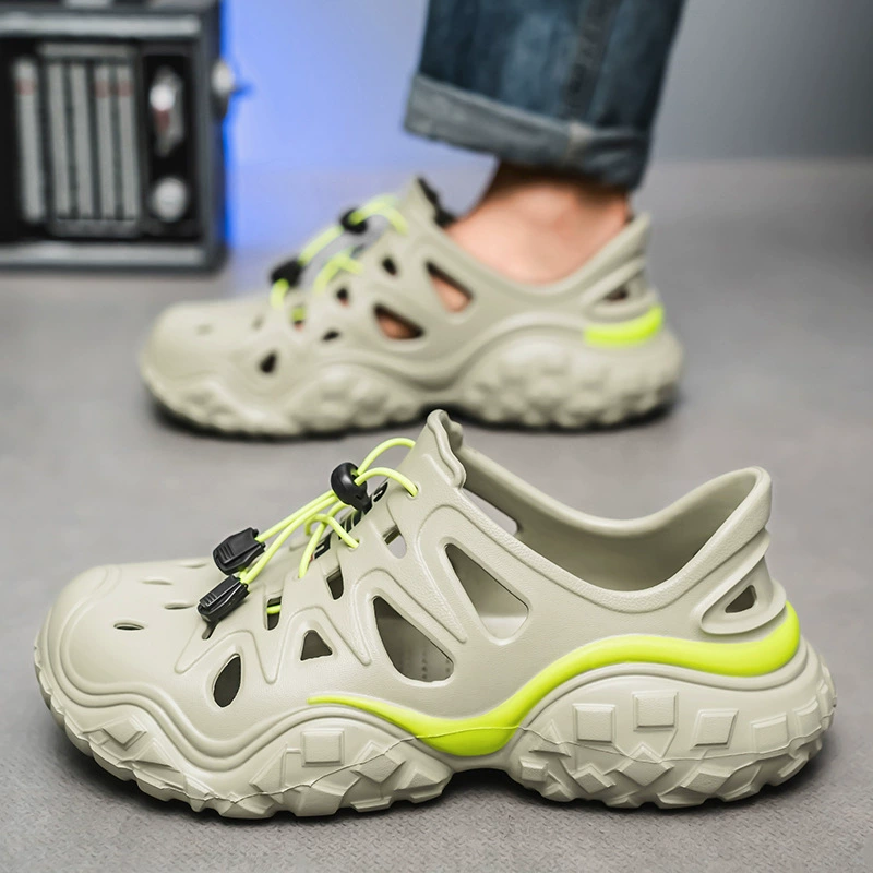 Летние новые сабо на толстой подошве, повседневная обувь на мягкой подошве из ЭВА, мужская обувь для дрифта, дышащая повседневная обувь, сандалии на плоской подошве