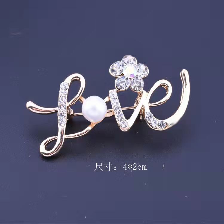 新商品の高級ブローチの軽い豪華なスーツのコートの胸の花、日韓の気質のピンの大気の百合の精巧な個性の装飾|undefined