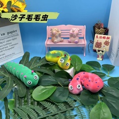 ディザトーン同タイプの変形可能な毛虫が子供のおもちゃをつまんで、砂を引っ張ることができる虫が国境を越えて卸売りする