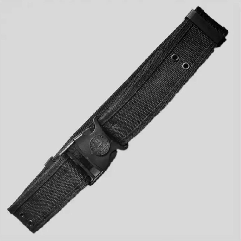 Uniforme de seguridad laboral, cinturón exterior tejido, propiedad negra de entrenamiento al aire libre, servicio táctico, armamento resistente al desgaste, cinturón ancho