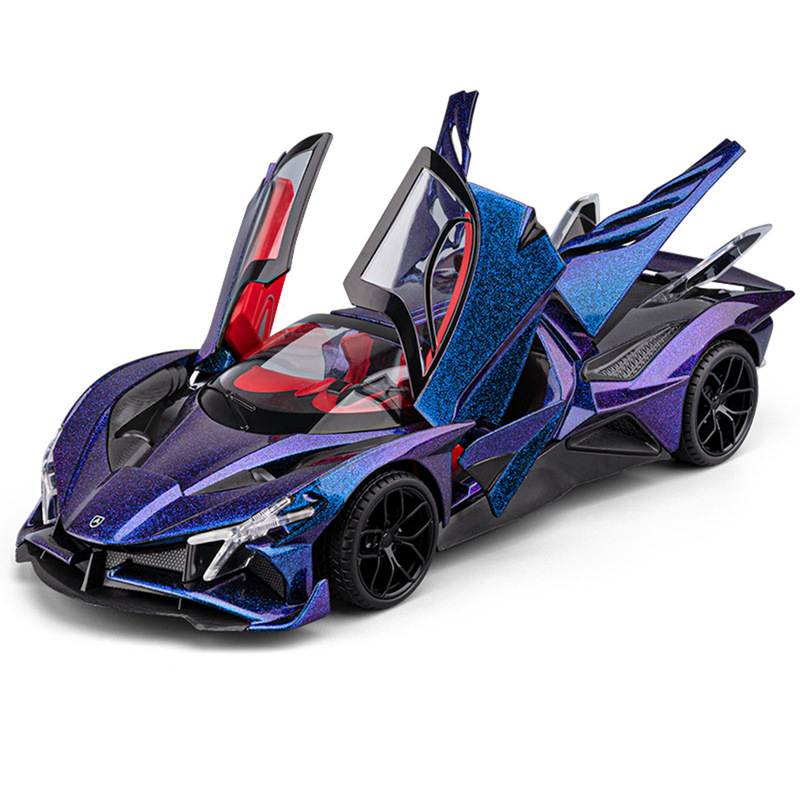 1:18 Apollo Evo Artificial Alloy Sports Car Boy Toy Car Model Sound and Light Pull Back Model Ornaments 1:18 Apollo Evo Artificial Alloy Sports Car Boy Toy Car Model Sound and Light Pull Back Model Ornaments
