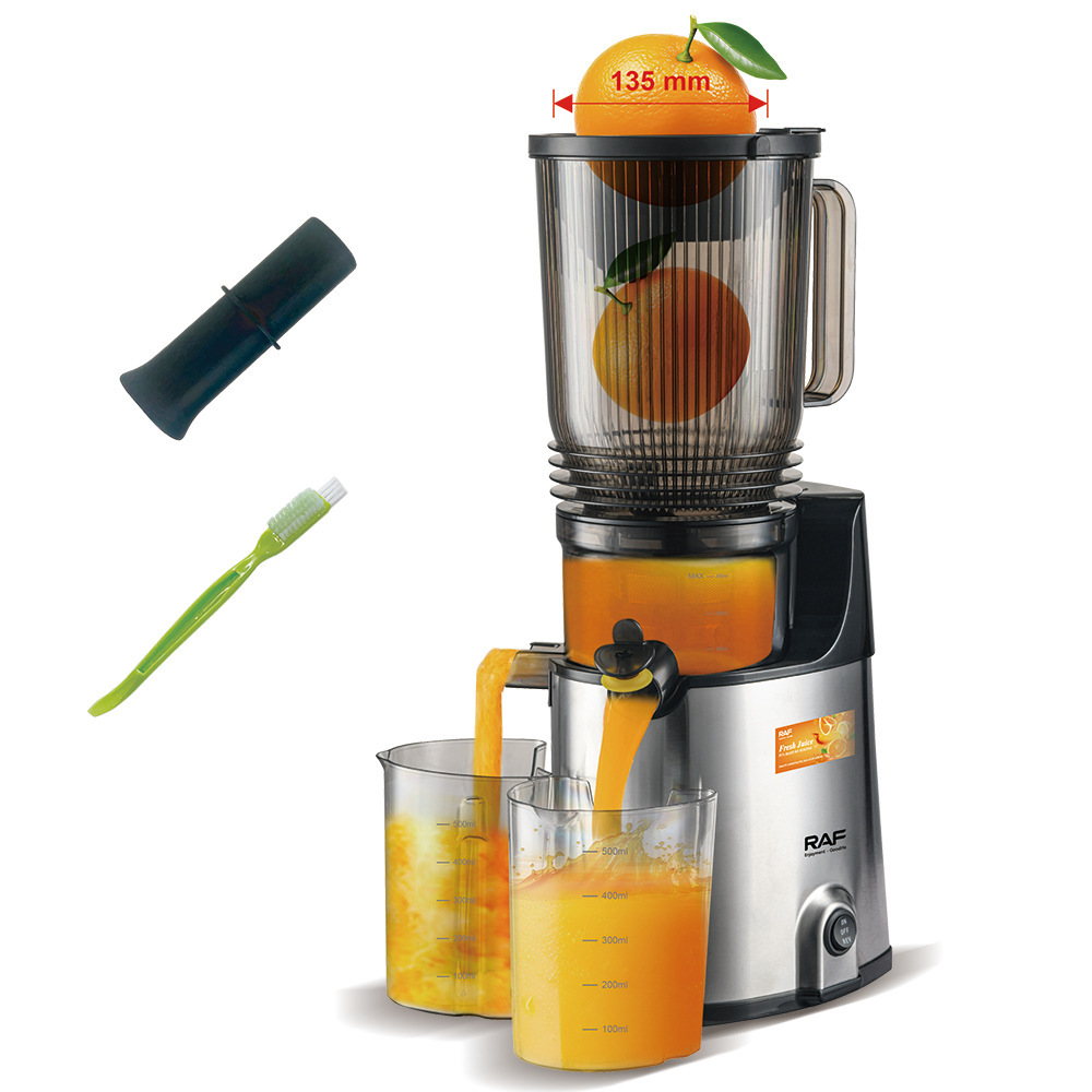 Exprimidor multifuncional de regulación Europea RAF exprimidor de frutas y verduras separación de residuos de jugo crudo máquina de jugo doméstico totalmente automática