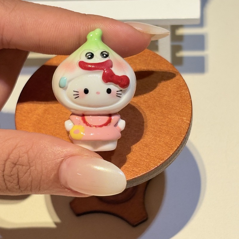 卡通可爱变装KT串珠萌粒diy饰品挂件钥匙扣公仔桌面摆件 树脂配件|undefined