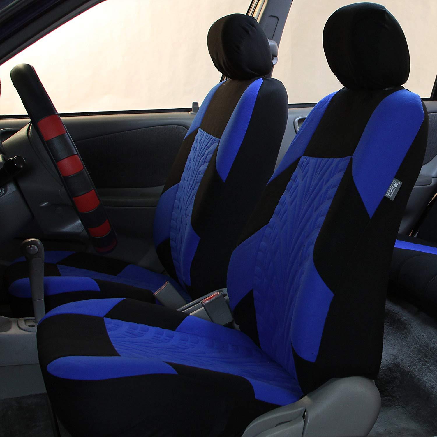 Cross-Border Hot-Selling Elastic Fabric Tire Pattern Press-Stitched Seven-Seater Car Seat Cover 13-Piece Set Seat Cushion