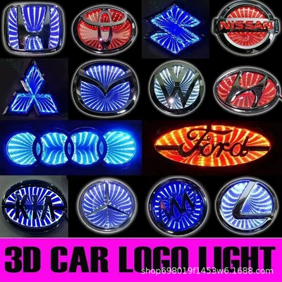 Müxtəlif avtomobillər üçün uyğun 3D işıqlı LED arxa emblema işığı