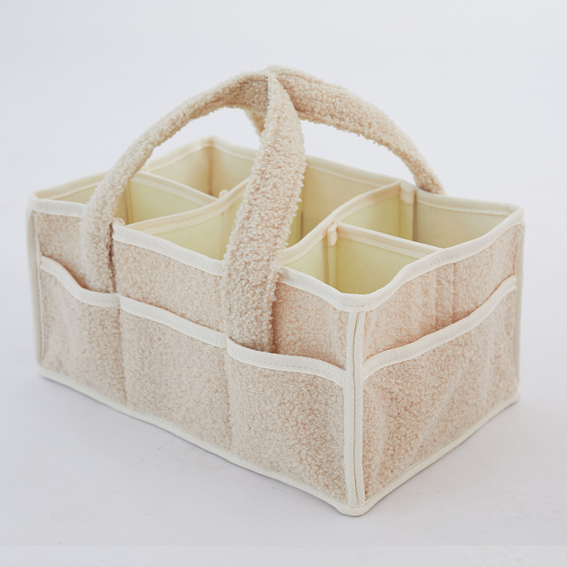 베이지 [폴라플리스+펠트칸막이] 38*25*18cm