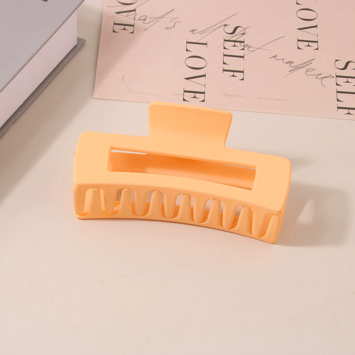 (Cross-border trading), rectangular matte crab pin, big shark, hairgrip, Amazon, simple and elegant design