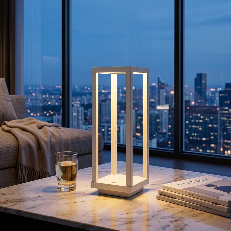 Cross-Border Popular Rechargeable Desk Lamp, Touch Led Night Light, Bar and Restaurant Atmosphere Light, Outdoor Camping Decorative Table Lamp