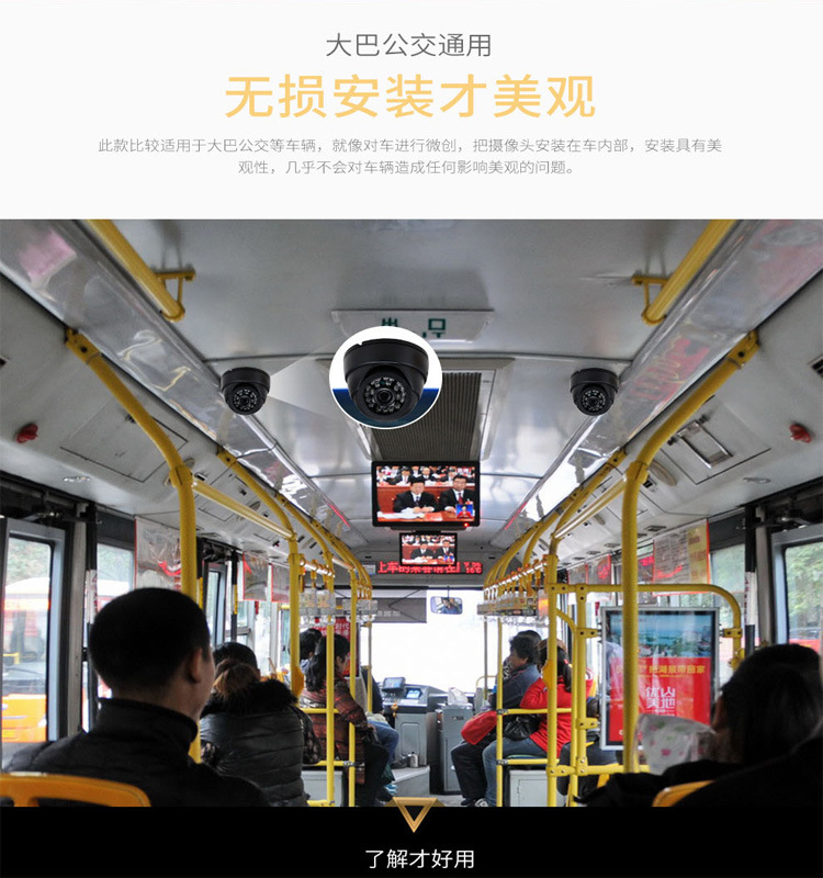 Hik mobile NVR fixed disk video recorder 720P / 1080P / 2 megapixel surveillance network camera car