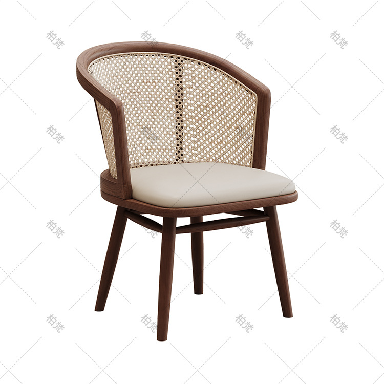 Compuesto de mesa y silla de madera maciza comercial de restaurante de té nórdico, restaurante de fideos industriales, restaurante de café, restaurante de barbacoa