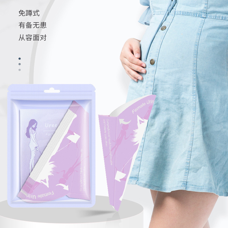 女性立っている小便器車載尿神器女性車用品緊急トイレ尿袋使い捨て紙|undefined