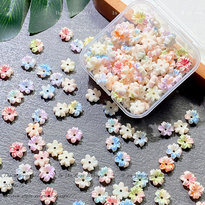 Live Broadcast Popular Holey Lily DIY Bracelet Accessories Soft Flower Nail Art Jewelry Luminous Nail Art Trinkets Wholesale Live Broadcast Popular Holey Lily DIY Bracelet Accessories Soft Flower Nail Art Jewelry Luminous Nail Art Trinkets Wholesale