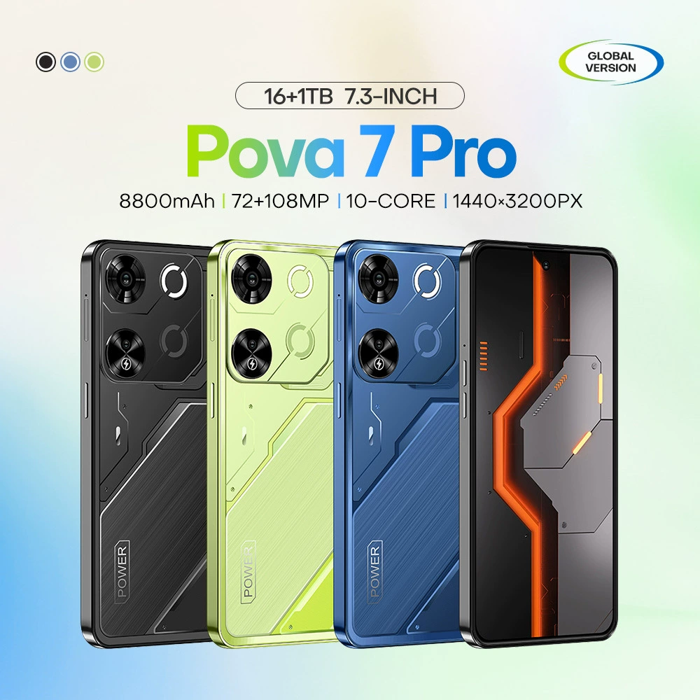 Смартфон Pova Pova7pro, 4G, 6.6-дюймовый Incell экран, 2+16 ГБ