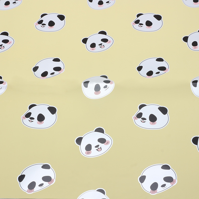 Roland oso oso de dibujos animados oso ramo de flores regalos hechos a mano papel de embalaje impermeable película de perla florista material de flor