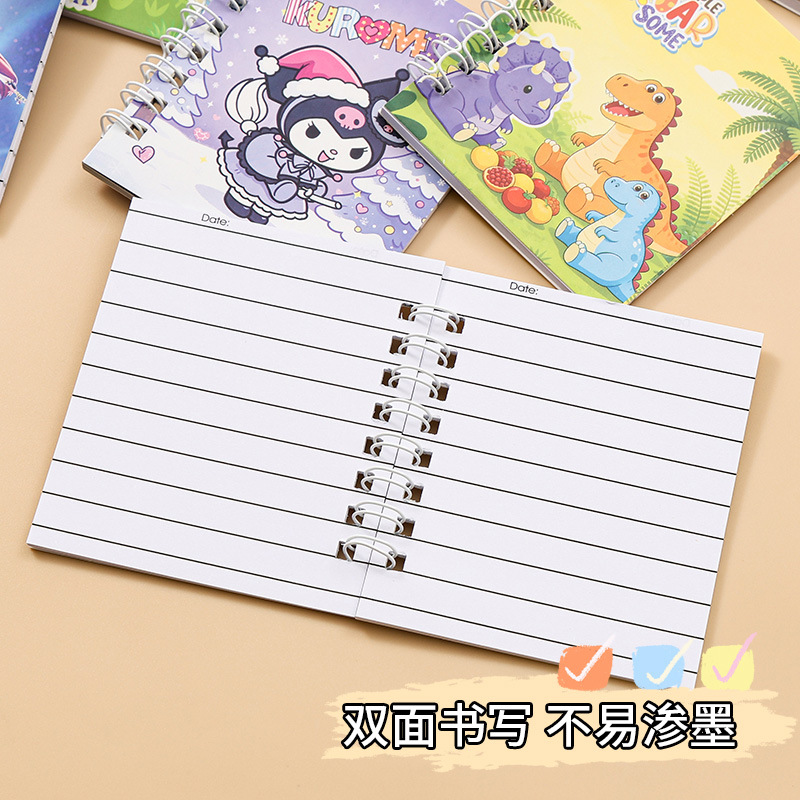 A7 bobina lateral cuadernita de bolsillo mini cuaderno diario de oficina portátil cuaderno mayorista