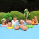 New Kapibala Small Capybara Doll Mini Doll Creative Moss Micro Landscape Desktop Decorations Small Ornaments