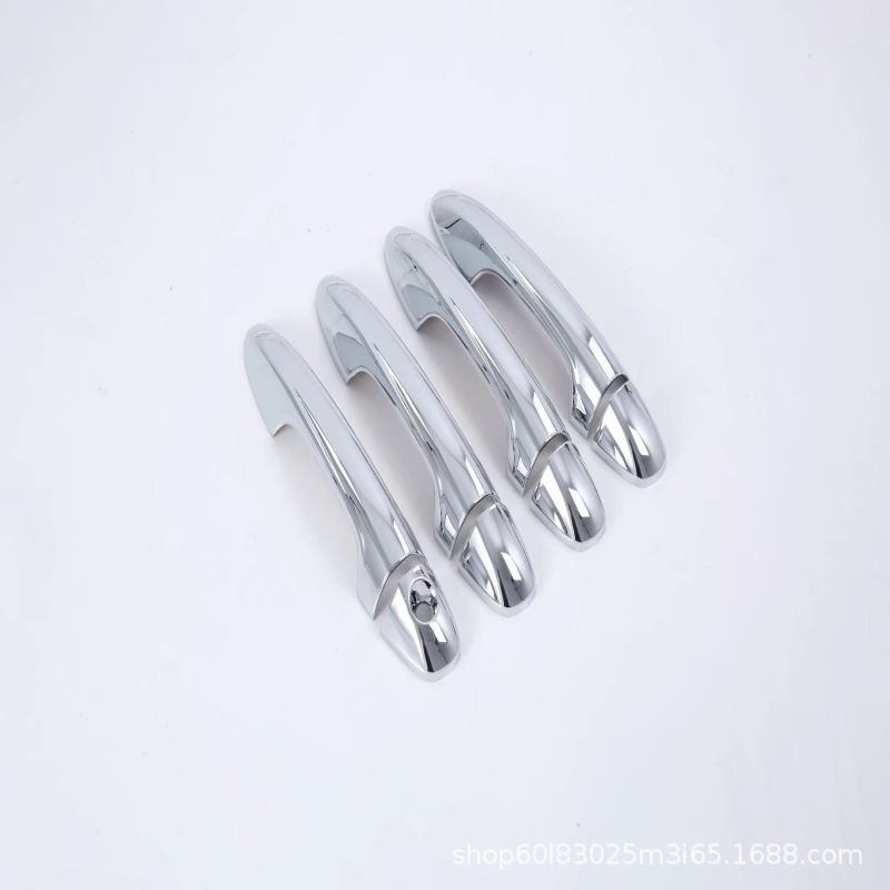 Adecuado para HELAX hilux Revo Rocco manija puerta del coche manija exterior patrón de fibra de carbono botón negro Decoración