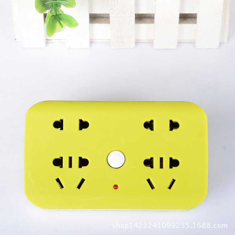 一转多插座转换三位插排开关电源旅行无线排插批发