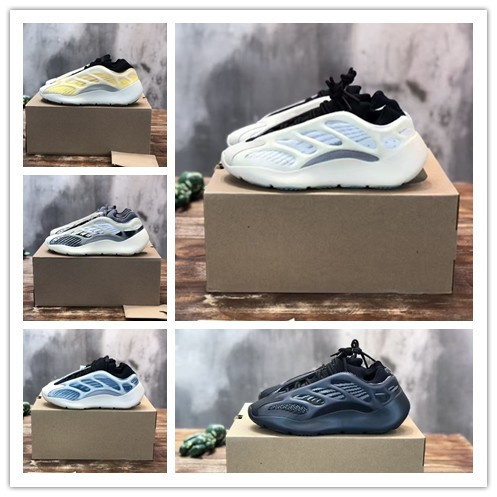 Original Shoes from Putian, Yeezy 700V3 Luminous Popcorn Dad Shoes, Unique Design Couple Shoes for Men and Women
