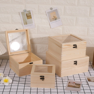 Xi candy box immortal flower wooden box meat wooden box zakka gift wooden box spot wholesale wedding gift box