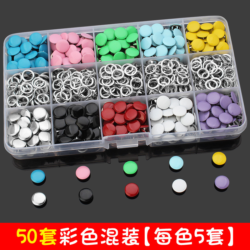 Sólido traje de hebilla de cinco garras hebilla oculta herramienta de instalación de hebilla de uñas sin costuras color metal bebé invisible Madre y niño hebilla