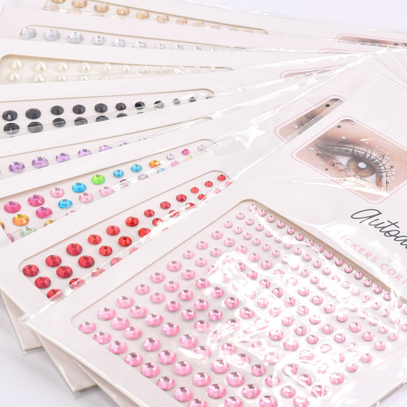 Cross-Border Hot Selling Eye Patch Face Patch Masquerade Decoration Acrylic Crystal Diamond Patch Glue-Free Can Be Applied Forehead Diamond Tear Diamond Cross-Border Hot Selling Eye Patch Face Patch Masquerade Decoration Acrylic Crystal Diamond Patch Glue-Free Can Be Applied Forehead Diamond Tear Diamond