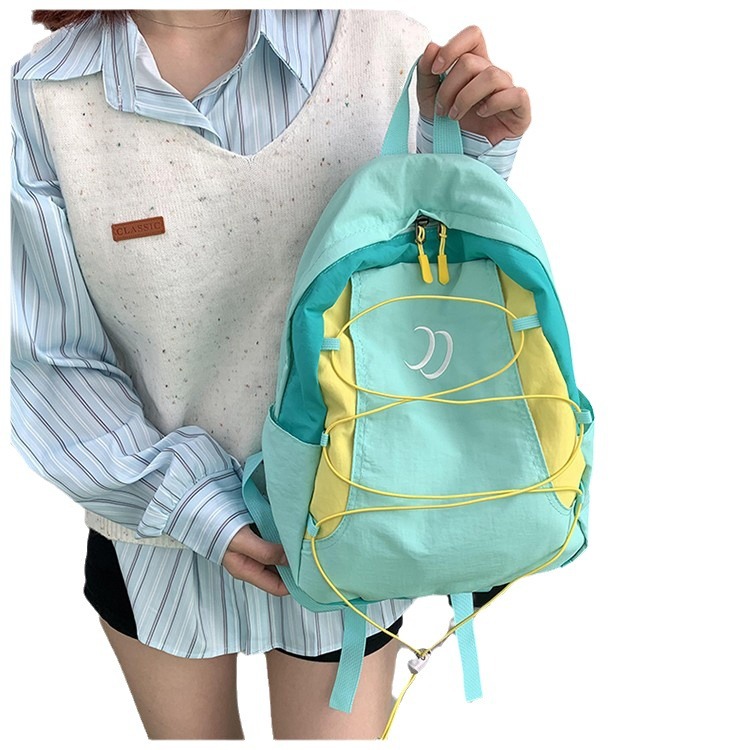 Nueva mochila deportiva al aire libre de doble hombro coreana mochila para estudiantes de secundaria