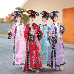 吉祥如意新商品清代格格服新中国式宮廷風清朝服旗装国風漢服女性モデル