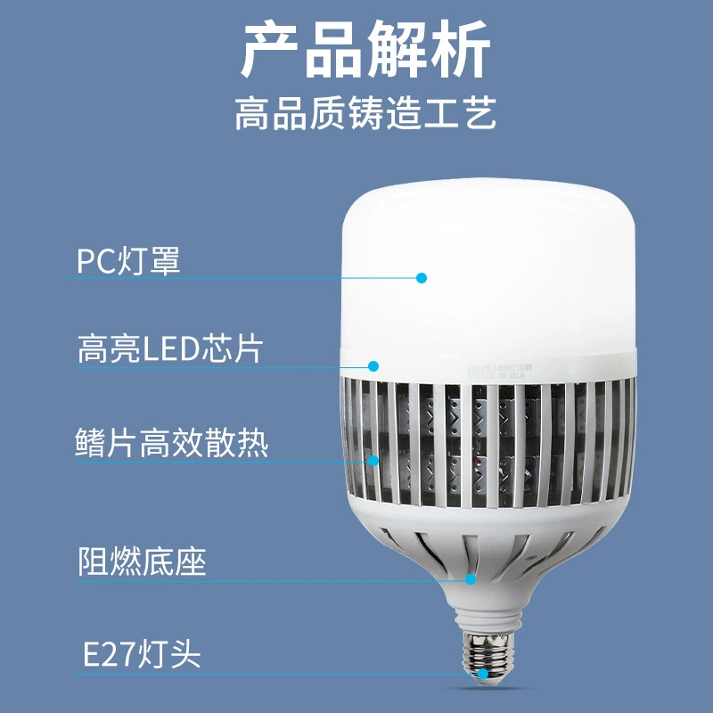 Светодиодная лампа, энергосберегающая лампа, свет, с резьбовым цоколем, защита глаз, высокая мощность
