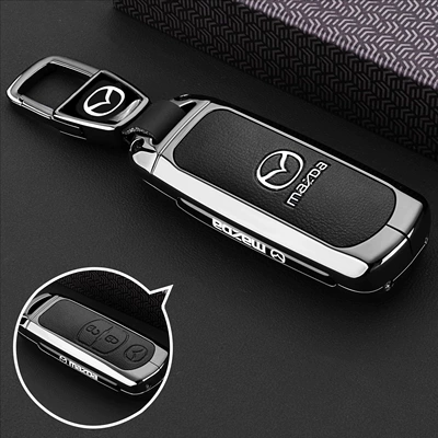 Angkesela Cx5 Atez Cx9 – Static Rod/Key Bag - model-a-2-button-black-leather-car-logo-buckle