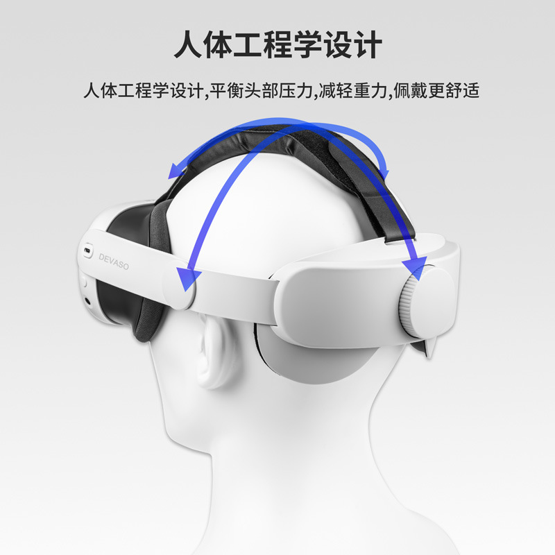 Gafas MetaQuest3VR Quest3S, diadema ajustable, accesorios para el alivio de la presión, correa de descompresión VR opcional