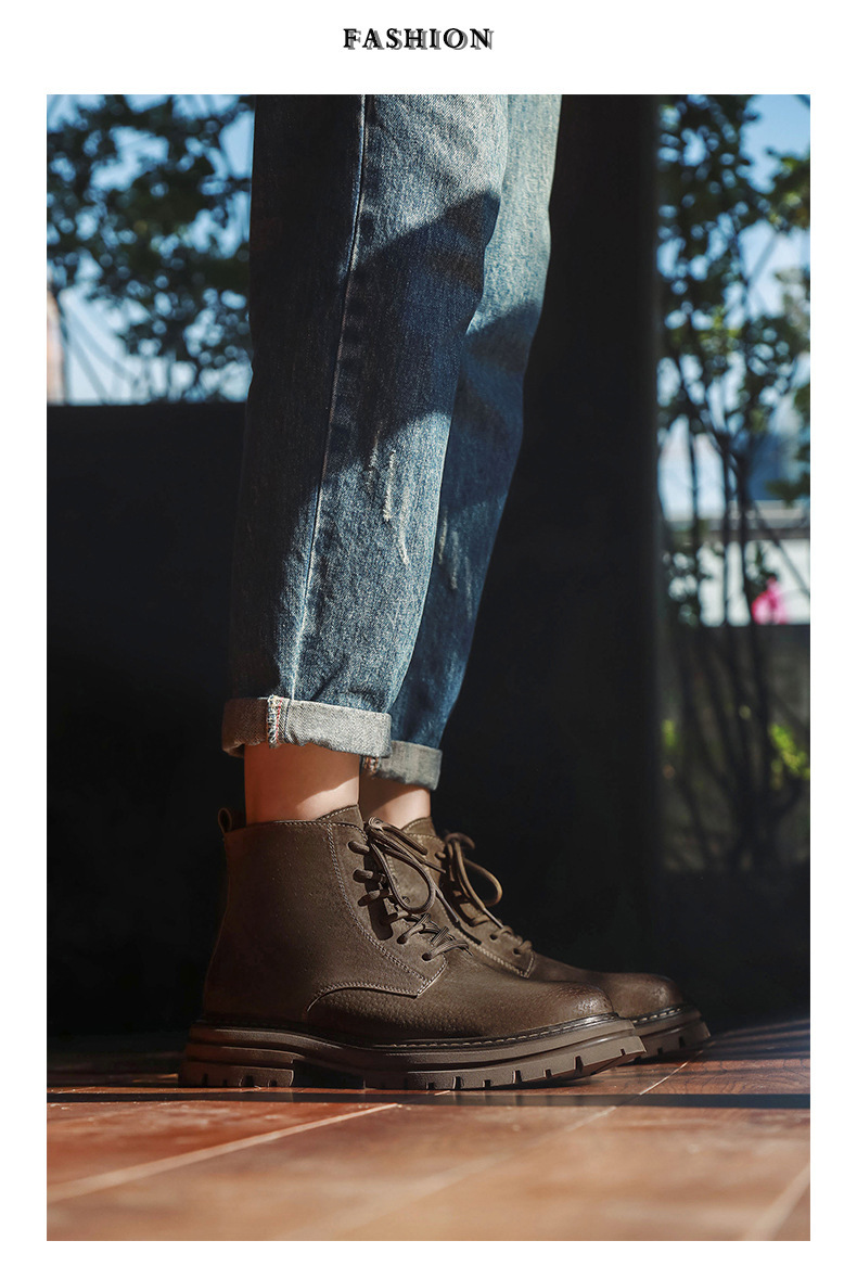 Vintage Herren Chukka Boots Britische Arbeitsschuhe Für Männer_voghion.com